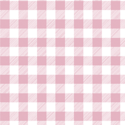 Medium Buffalo Plaid in Carnation