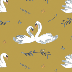 Royal Swans in Golden
