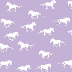 Horse Silhouette in Lilac
