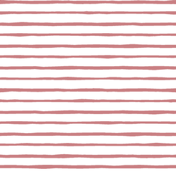 Artisan Stripe in Berry on White