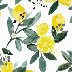 Large Lemon Grove in White