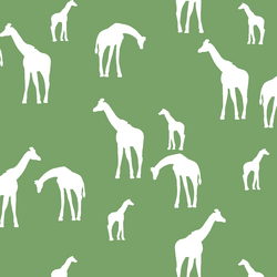 Giraffe Silhouette in Pistachio