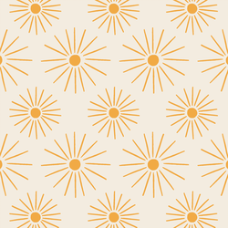 Sunburst in Sunshine Yellow on Sunbleached