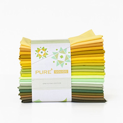 Pure Solids Fat Quarter Bundle in Sprouting