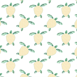 Striped Turtle in Yellow
