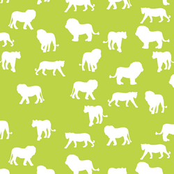 Lion Silhouette in Lime