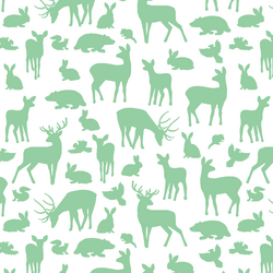 Forest Friends in Sprout on White