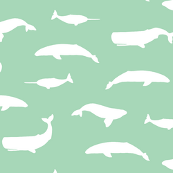 Whale Silhouette in Seaglass