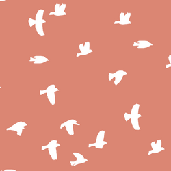 Flock Silhouette in Desert Rose
