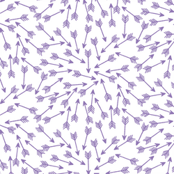 Arrows in Amethyst on White