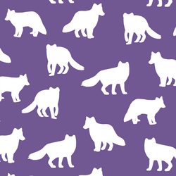 Fox Silhouette in Ultra Violet