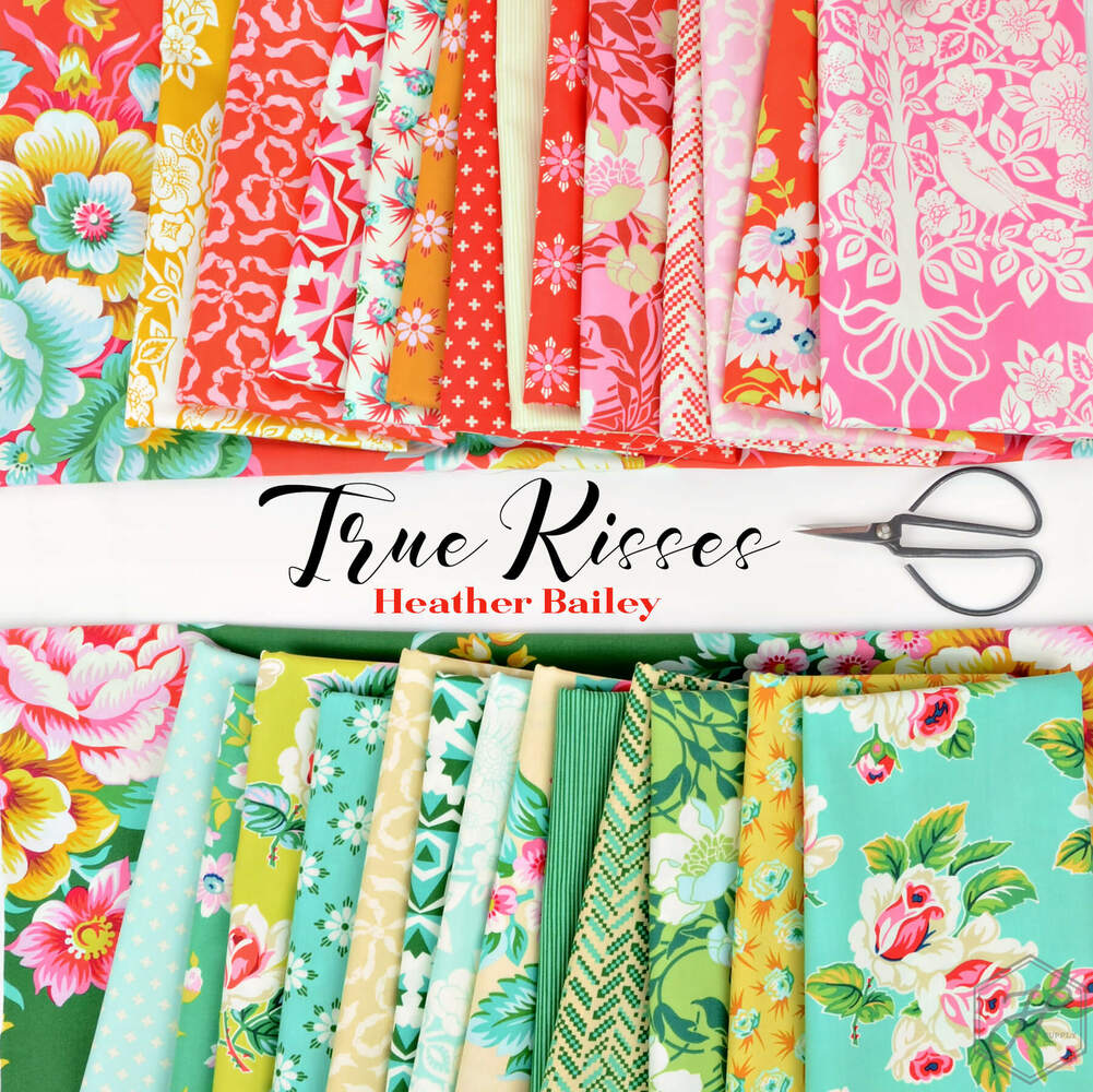 True Kisses Fabric by Heather Bailey Hawthorne Supply Co