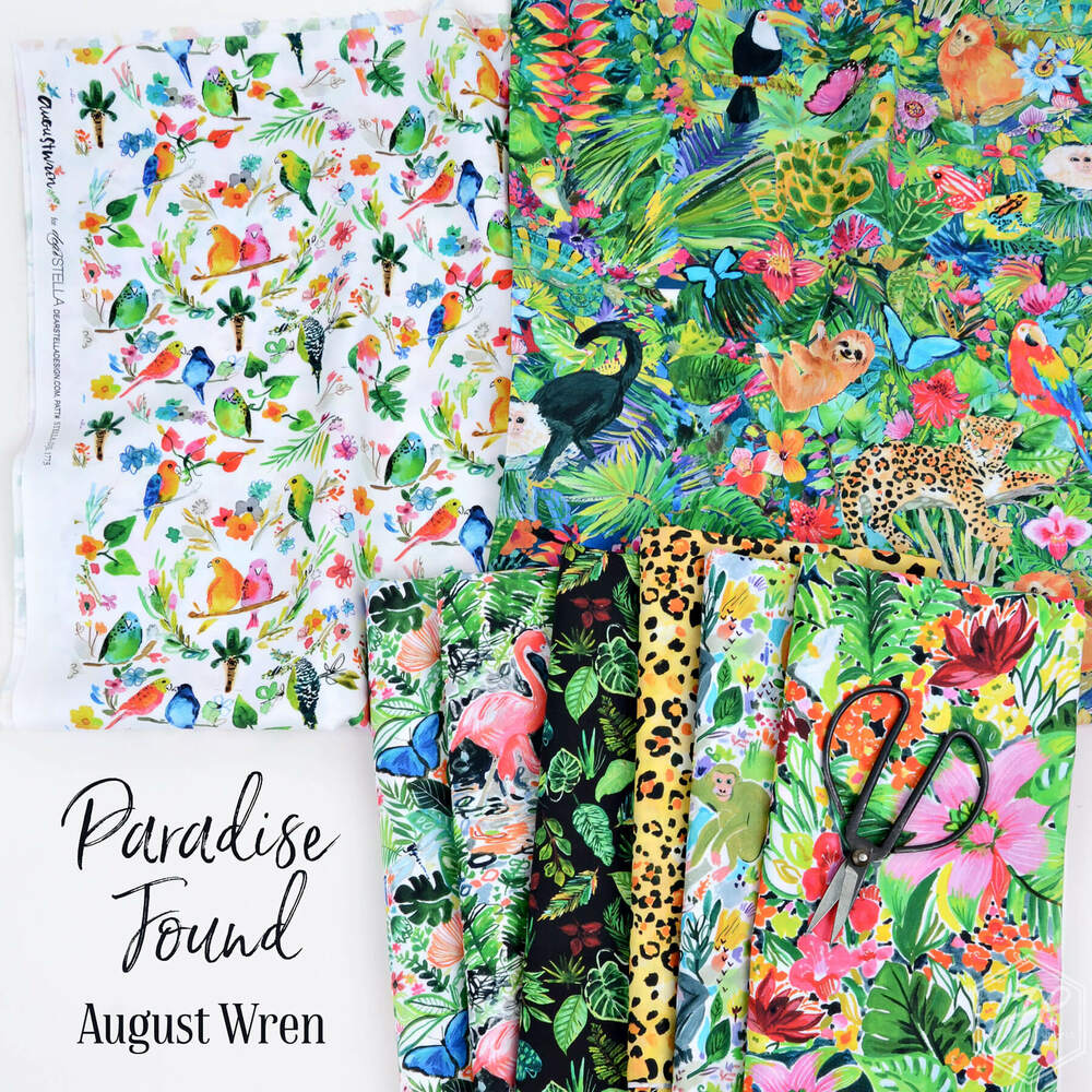 Paradise Found Fabric by August Wren Hawthorne Supply Co