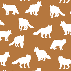 Fox Silhouette in Ginger