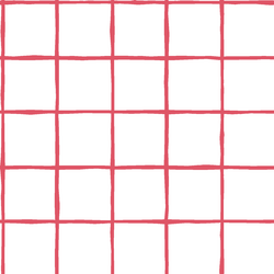 Windowpane in Passion on White