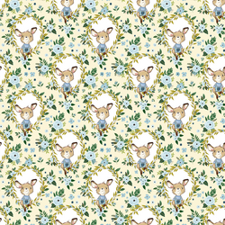 Floral Baby Boy Kangaroo in Yellow
