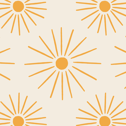 Large Sunburst in Sunshine Yellow on Sunbleached