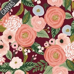 Juliet Rose Canvas in Burgundy