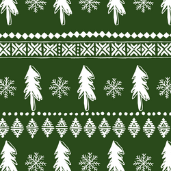 Festive Sweater in Holly Green