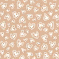 Large Wild Hearted in Cream Latte and Pearl