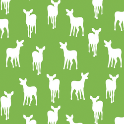 Fawn Silhouette in Greenery