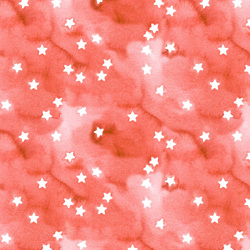 Stars in Firecracker Red