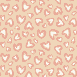 Large Wild Hearted in Cream Clay and Candy
