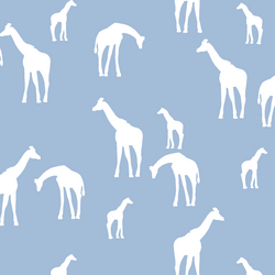 Giraffe Silhouette in Water