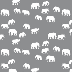 Elephant Silhouette in Smoke