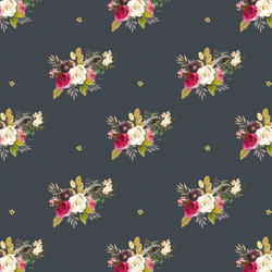 Large Woodland Bouquet in Steel Grey