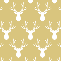 Stag Silhouette in Honey