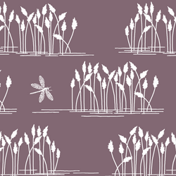 Reeds in Light Mulberry