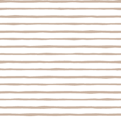 Artisan Stripe in Sand on White