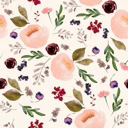 Trail Florals in Soft Ivory