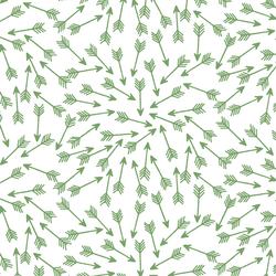 Arrows in Pistachio on White