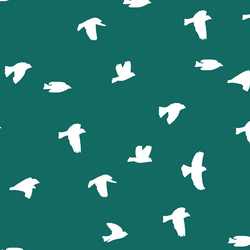 Flock Silhouette in Emerald