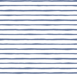 Artisan Stripe in Azurite on White