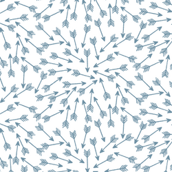 Arrows in Marine on White