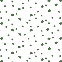 Star Light in Kale on White