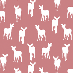 Fawn Silhouette in Berry
