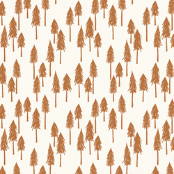 Pine Hill in Bronze on Cream