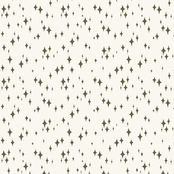 Starry Night in Forest on Cream