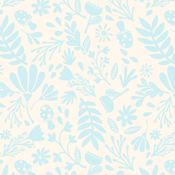 Spring Garden in Fresh Blue
