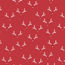 Antlers in Poinsettia