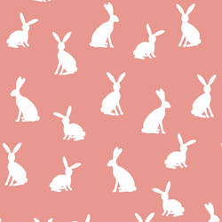 Cottontail Silhouette in Tulip