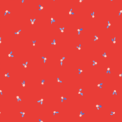 Cherry Flowers in Red