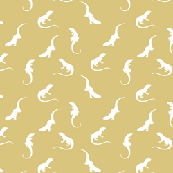 Iguana Silhouette in Honey