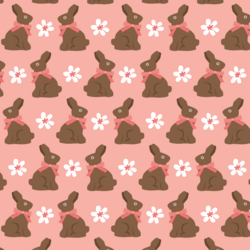 Chocolate Bunnies in Sweet Strawberry