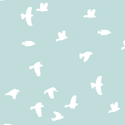 Flock Silhouette in Glacier Blue