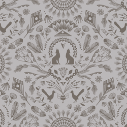 Desert Damask in Pebble